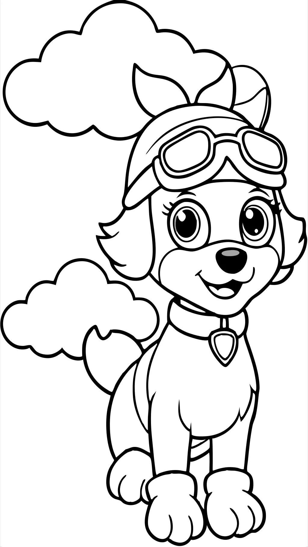 paw patrol skye coloring page